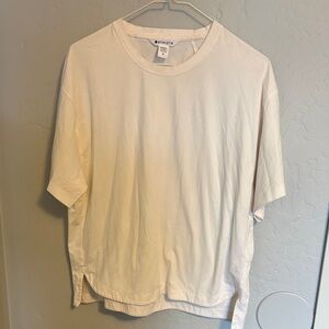Athleta Off-White Short Sleeve Tee